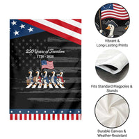 250 Years Of Freedom Patriotic Garden Flag Silly Goose Patriotic 4th of July