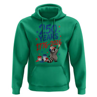 250th Anniversary USA Hoodie Patriotic Raccoon American Flag 4th of July