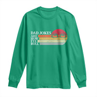 Dad Jokes are How Eye Roll Long Sleeve Shirt Funny Father's Day Gift