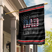 Just A Proud Dad that Didn't Raise Liberals Patriotic Garden Flag Funny Father's Day 4th of July