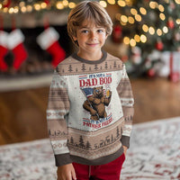 It's Not A Dad BOD It's A Father Figure Ugly Christmas Sweater Dad Bear Drinking Beer 4th of July