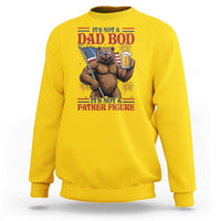 It's Not A Dad BOD It's A Father Figure Sweatshirt Dad Bear Drinking Beer 4th of July