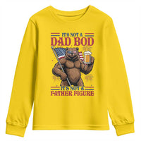 It's Not A Dad BOD It's A Father Figure Youth Sweatshirt Dad Bear Drinking Beer 4th of July