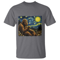 Bigfoot Blowing Dandelion Starry Night T Shirt Cryptid Mythical Creature National Park Monster Gift