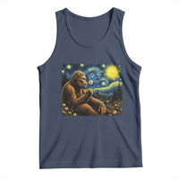 Bigfoot Blowing Dandelion Starry Night Tank Top Cryptid Mythical Creature National Park Monster Gift