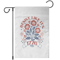 Resist Like its 1776 Garden Flag Vintage Boho Floral Subtle 250th Anniversary