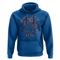 Resist Like its 1776 Hoodie Vintage Boho Floral Subtle 250th Anniversary