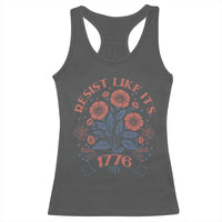 Resist Like its 1776 Racerback Tank Top Vintage Boho Floral Subtle 250th Anniversary