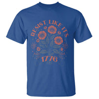 Resist Like its 1776 T Shirt Vintage Boho Floral Subtle 250th Anniversary