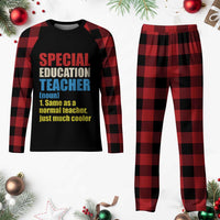 Special Education Teacher Definition Plaid Pajama Set Funny Back to School