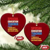 Special Education Teacher Definition Ceramic Ornament Funny Back to School