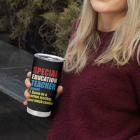 Special Education Teacher Definition Tumbler Cup Funny Back to School