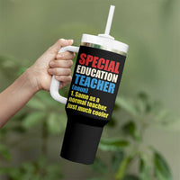 Special Education Teacher Definition Tumbler With Handle Funny Back to School