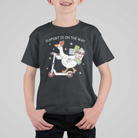 Special Education SPED Teacher Goose Scooter T Shirt For Kid Support Is On The Way