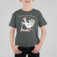 Special Education SPED Teacher Goose Scooter T Shirt For Kid Support Is On The Way