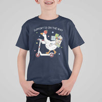 Special Education SPED Teacher Goose Scooter T Shirt For Kid Support Is On The Way