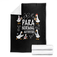 Silly Goose Para Normal Activities Throw Blanket Funny SPED Teachers Aide Para Normal Activities