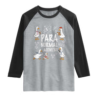 Silly Goose Para Normal Activities Raglan Shirt Funny SPED Teachers Aide Para Normal Activities