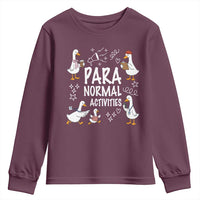 Silly Goose Para Normal Activities Youth Sweatshirt Funny SPED Teachers Aide Para Normal Activities