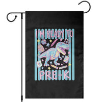 Funny Dinosaur First Day of School Pre-k Kindergarten Garden Flag I'm Ready To Pre K