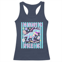 Funny Dinosaur First Day of School Pre-k Kindergarten Racerback Tank Top I'm Ready To Pre K