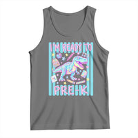 Funny Dinosaur First Day of School Pre-k Kindergarten Tank Top I'm Ready To Pre K