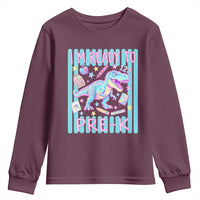 Funny Dinosaur First Day of School Pre-k Kindergarten Youth Sweatshirt I'm Ready To Pre K