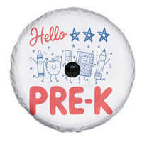 First Day of Pre-K Boys Girls Toddler Preschool Patriotic US Spare Tire Cover