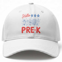 First Day of Pre-K Boys Girls Toddler Preschool Patriotic US Baseball Cap