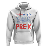 First Day of Pre-K Boys Girls Toddler Preschool Patriotic US Hoodie