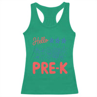 First Day of Pre-K Boys Girls Toddler Preschool Patriotic US Racerback Tank Top