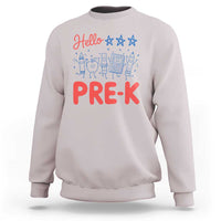 First Day of Pre-K Boys Girls Toddler Preschool Patriotic US Sweatshirt