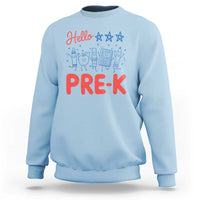 First Day of Pre-K Boys Girls Toddler Preschool Patriotic US Sweatshirt
