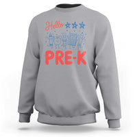 First Day of Pre-K Boys Girls Toddler Preschool Patriotic US Sweatshirt