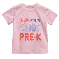First Day of Pre-K Boys Girls Toddler Preschool Patriotic US Toddler T Shirt