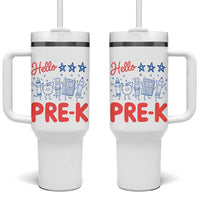 First Day of Pre-K Boys Girls Toddler Preschool Patriotic US Tumbler With Handle
