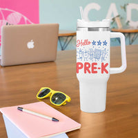 First Day of Pre-K Boys Girls Toddler Preschool Patriotic US Tumbler With Handle