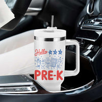 First Day of Pre-K Boys Girls Toddler Preschool Patriotic US Tumbler With Handle