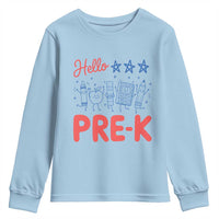 First Day of Pre-K Boys Girls Toddler Preschool Patriotic US Youth Sweatshirt