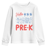 First Day of Pre-K Boys Girls Toddler Preschool Patriotic US Youth Sweatshirt