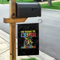 I'm Ready to Crush Pre-K Back to School T-Rex Dinosaur Garden Flag