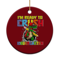I'm Ready to Crush Pre-K Back to School T-Rex Dinosaur Ceramic Ornament