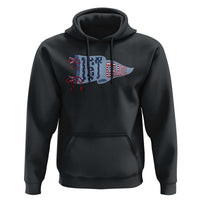 1st Grade Teacher Pennant US Flag Back to School Hoodie