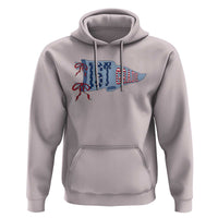1st Grade Teacher Pennant US Flag Back to School Hoodie