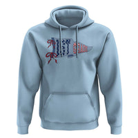 1st Grade Teacher Pennant US Flag Back to School Hoodie