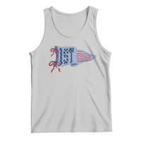 1st Grade Teacher Pennant US Flag Back to School Tank Top