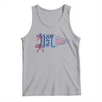 1st Grade Teacher Pennant US Flag Back to School Tank Top