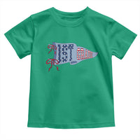 1st Grade Teacher Pennant US Flag Back to School Toddler T Shirt