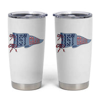 1st Grade Teacher Pennant US Flag Back to School Tumbler Cup