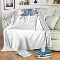 Pre-K Teacher Pennant US Flag Back to School Throw Blanket